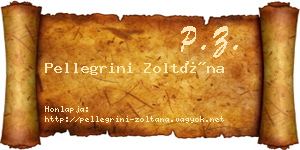 Pellegrini Zoltána névjegykártya